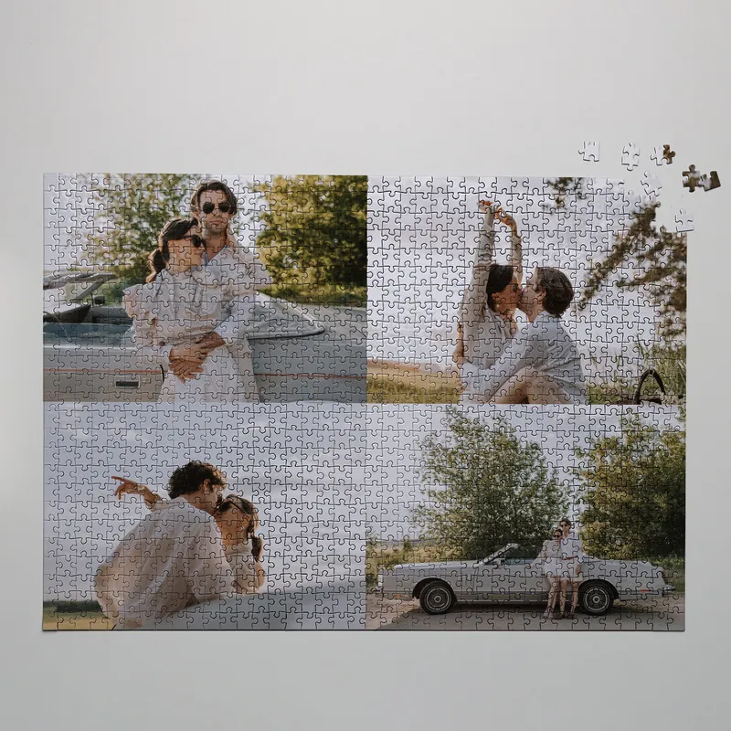 1000 pcs 4 Photo Collage Jigsaw Puzzle