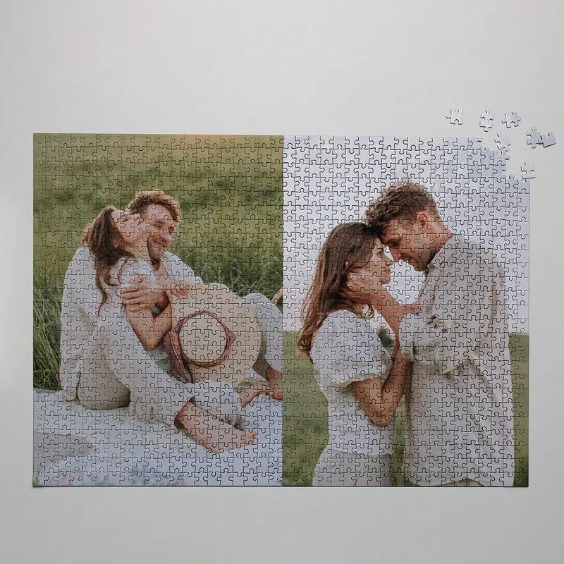 1000 Piece 2 Picture Collage Personalized Jigsaw Puzzle