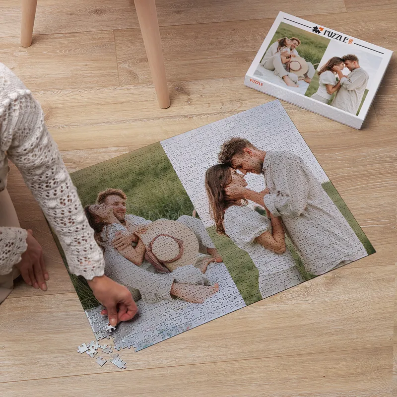 1000 Piece 2 Picture Collage Personalized Jigsaw Puzzle