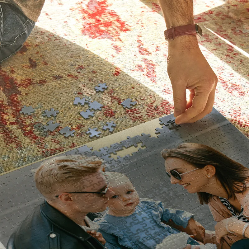 1000 Piece Personalized Photo Puzzle with Gift Box