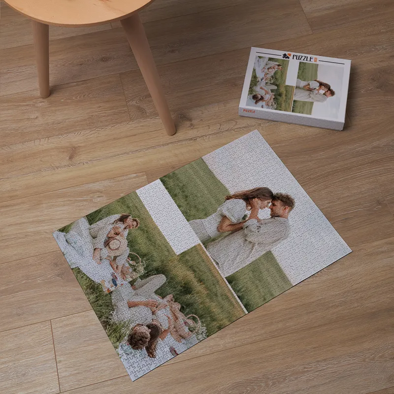 Personalised 3-Photo Collage 1000-Piece Puzzle with Box