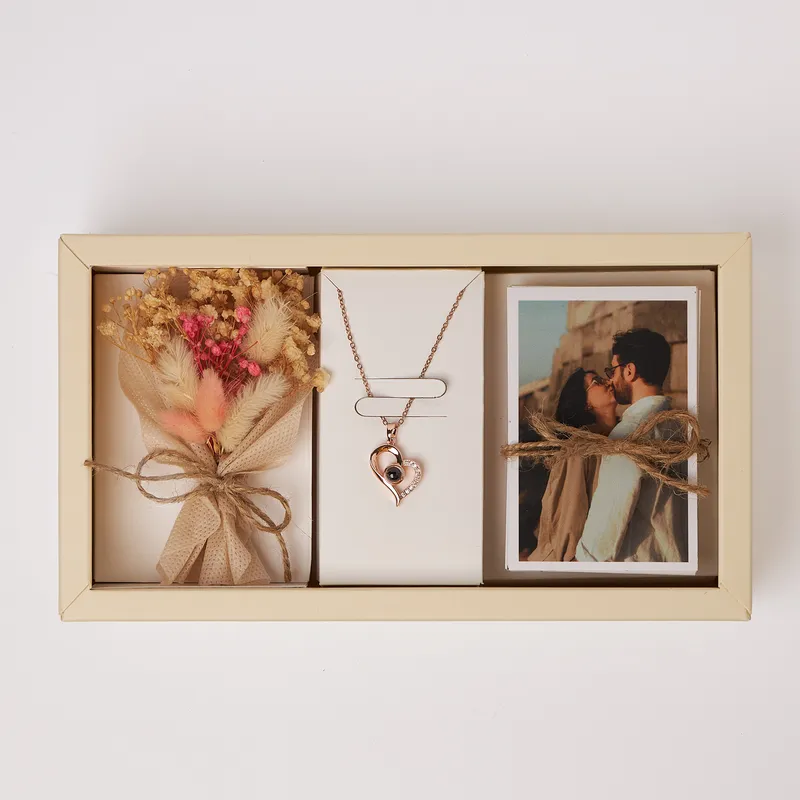 100 Languages Love Necklace Romantic Memory Gift Box