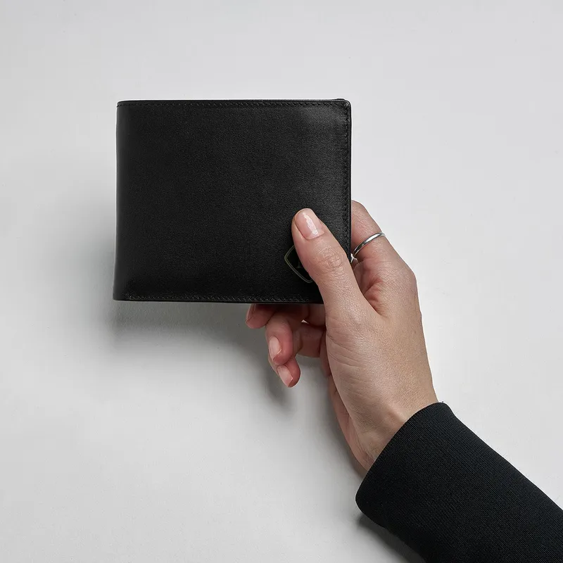 Personalised Leather Wallet with Initials for Men