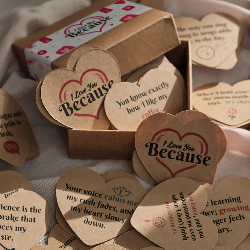 100 Romantic Reasons I Love You Cards