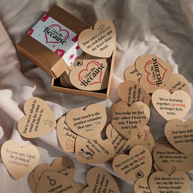 100 Romantic Reasons I Love You Cards