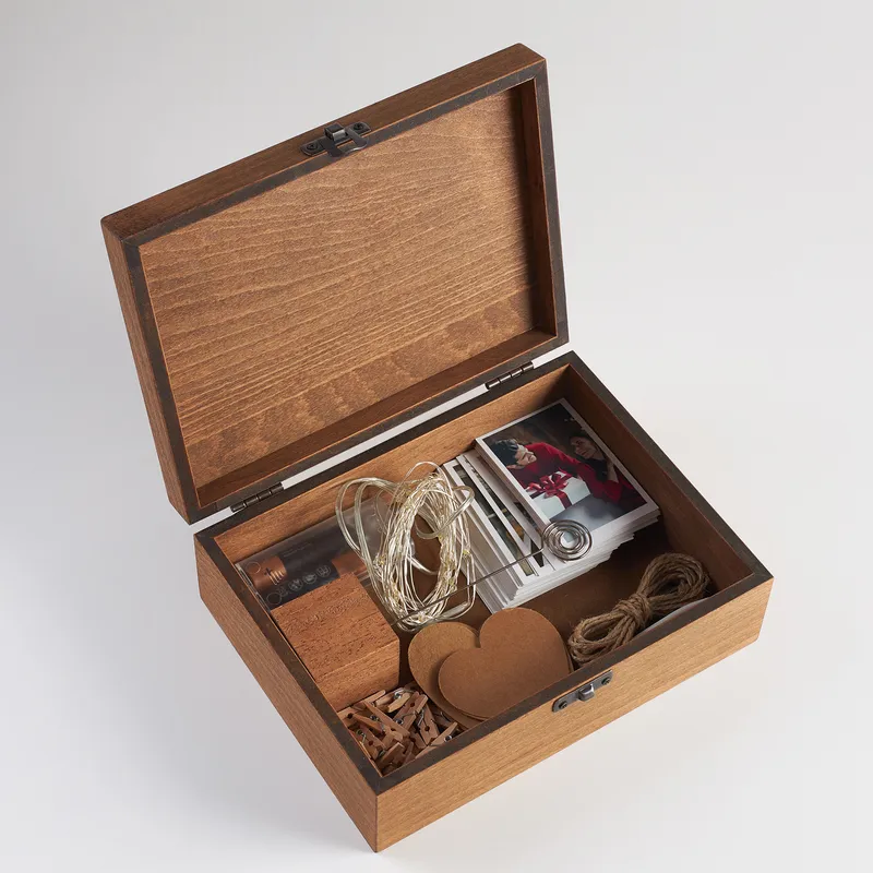 105-Picture Keepsake Box with Glittering Photo Hanger Gift