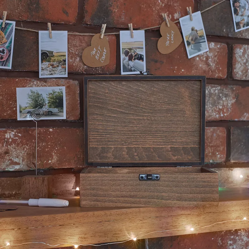 105-Picture Keepsake Box with Glittering Photo Hanger Gift