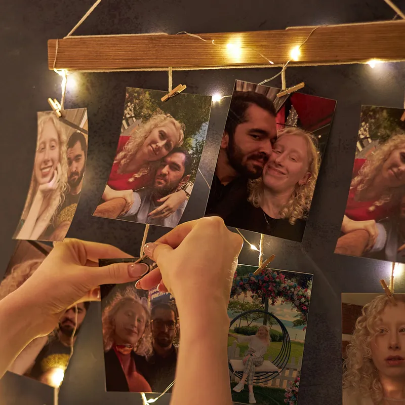 10 Photo Illuminated Photo Frame with Photo