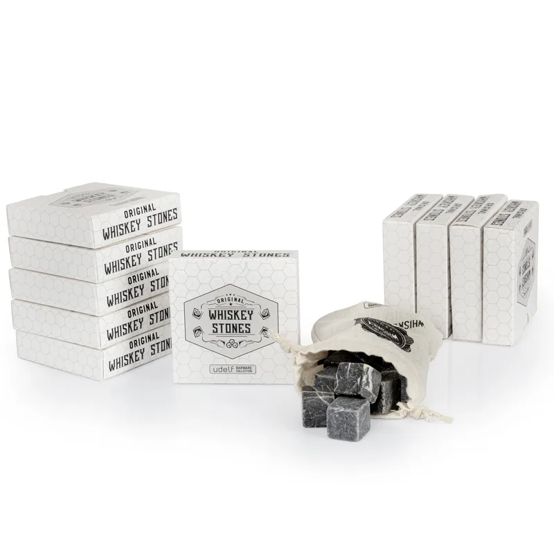 Premium Marble Whiskey Stones Gift Set for Whisky Lovers