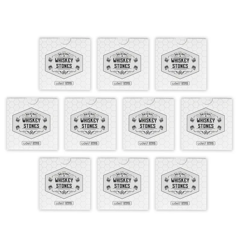 Premium Marble Whiskey Stones Gift Set for Whisky Lovers