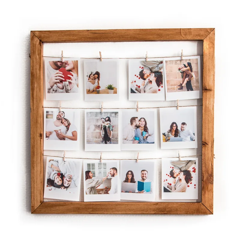 Personalised Multi-Photo Wooden Memory Frame Gift