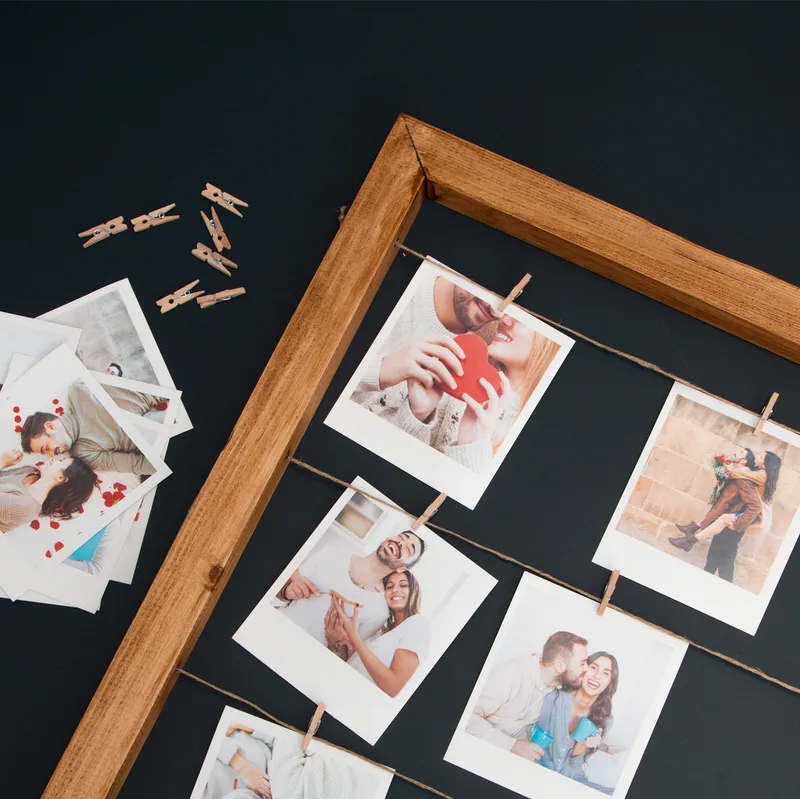 Personalised Multi-Photo Wooden Memory Frame Gift
