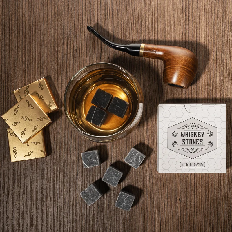 12 Pack Premium Natural Whiskey Stones