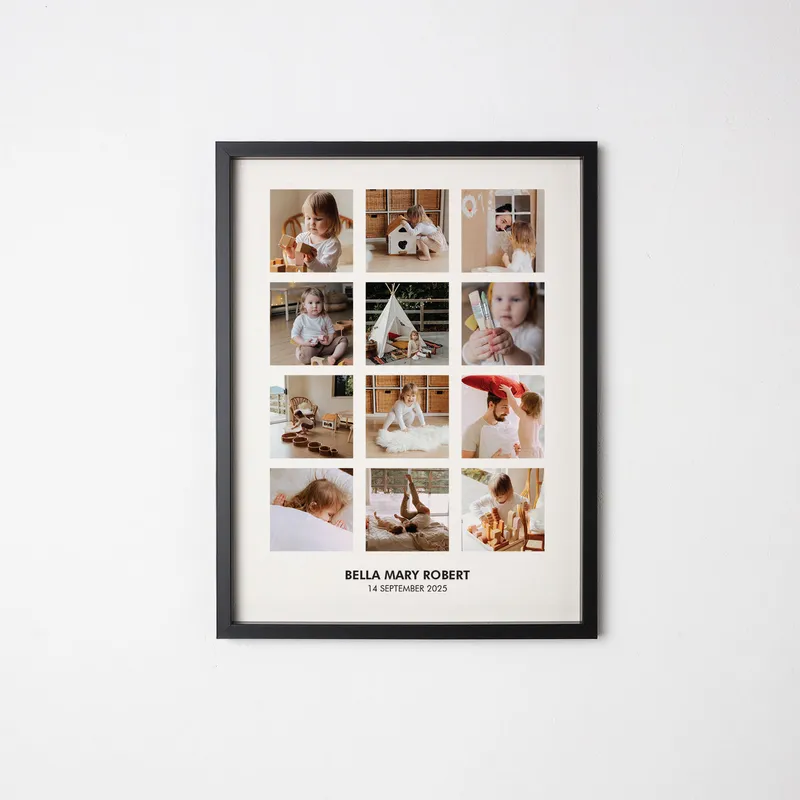 12 Photo Adhesive Frame for Your Unforgettable Moments Gift for Moms as a Mother's Day Gift