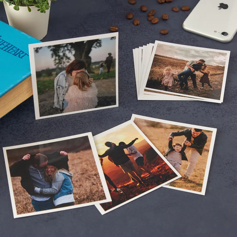Personalised Polaroid Photo Prints 4x4 Set of 12