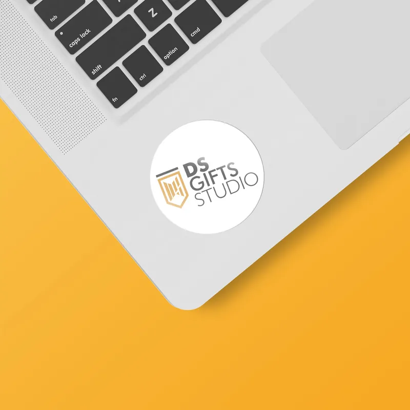 15 pcs Circle Logo Printed Sticker