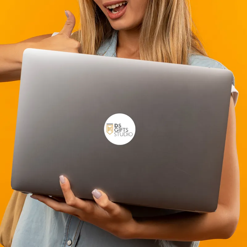 15 pcs Circle Logo Printed Sticker