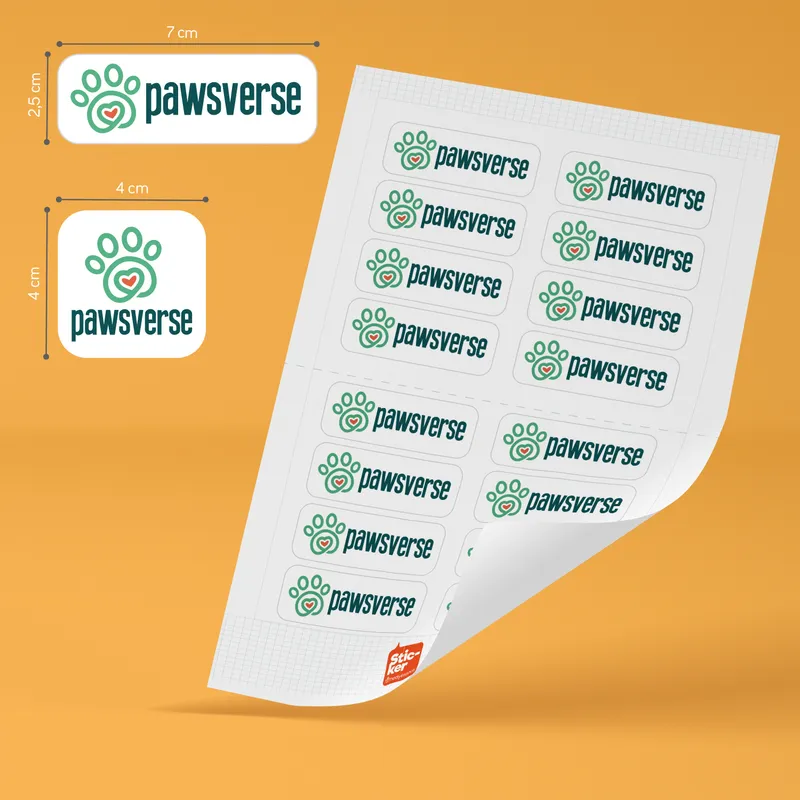 15 pcs Logo Printed Laptop Sticker