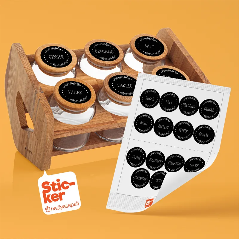 15 Pieces Spice Stickers