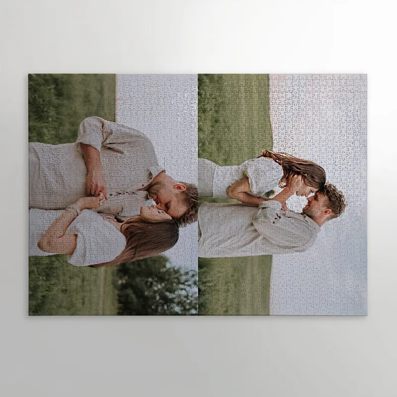 2000 Piece 2 Picture Collage Personalized Jigsaw Puzzle
