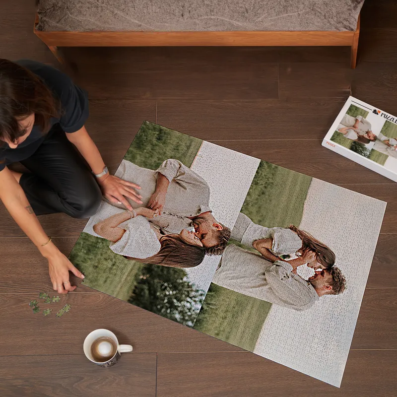 2000 Piece 2 Picture Collage Personalized Jigsaw Puzzle