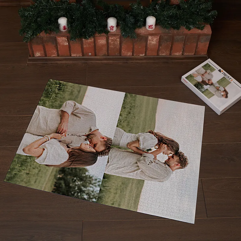 2000 Piece 2 Picture Collage Personalized Jigsaw Puzzle