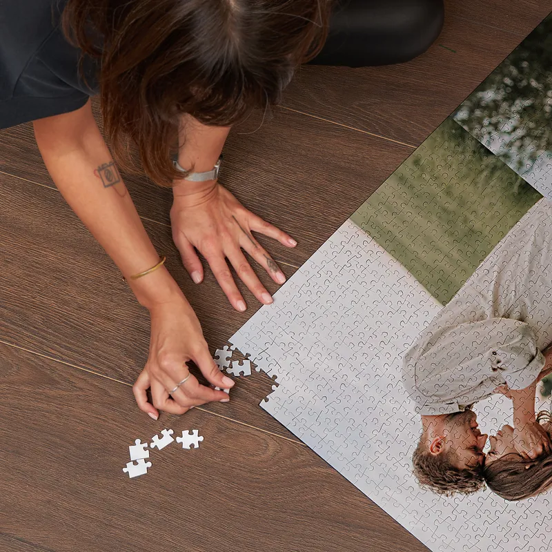 2000 Piece 2 Picture Collage Personalized Jigsaw Puzzle