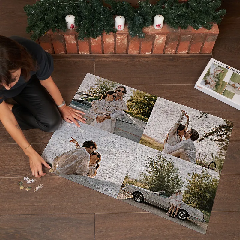 2000 Piece 4 Picture Collage Personalized Jigsaw Puzzle