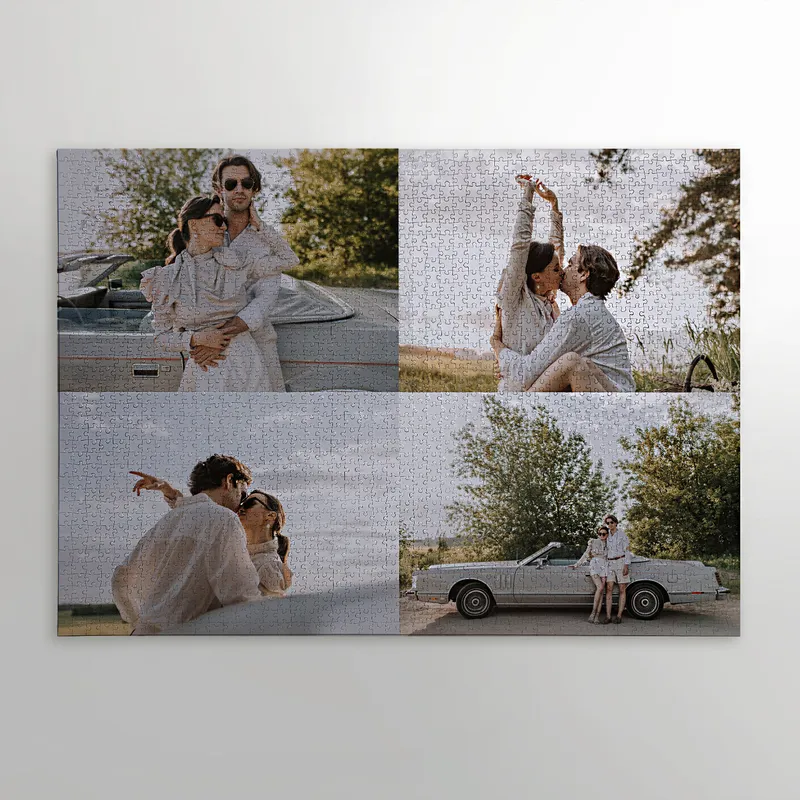2000 Piece 4 Picture Collage Personalized Jigsaw Puzzle