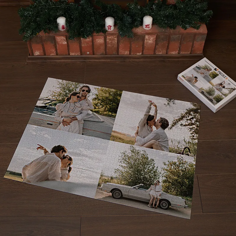 2000 Piece 4 Picture Collage Personalized Jigsaw Puzzle