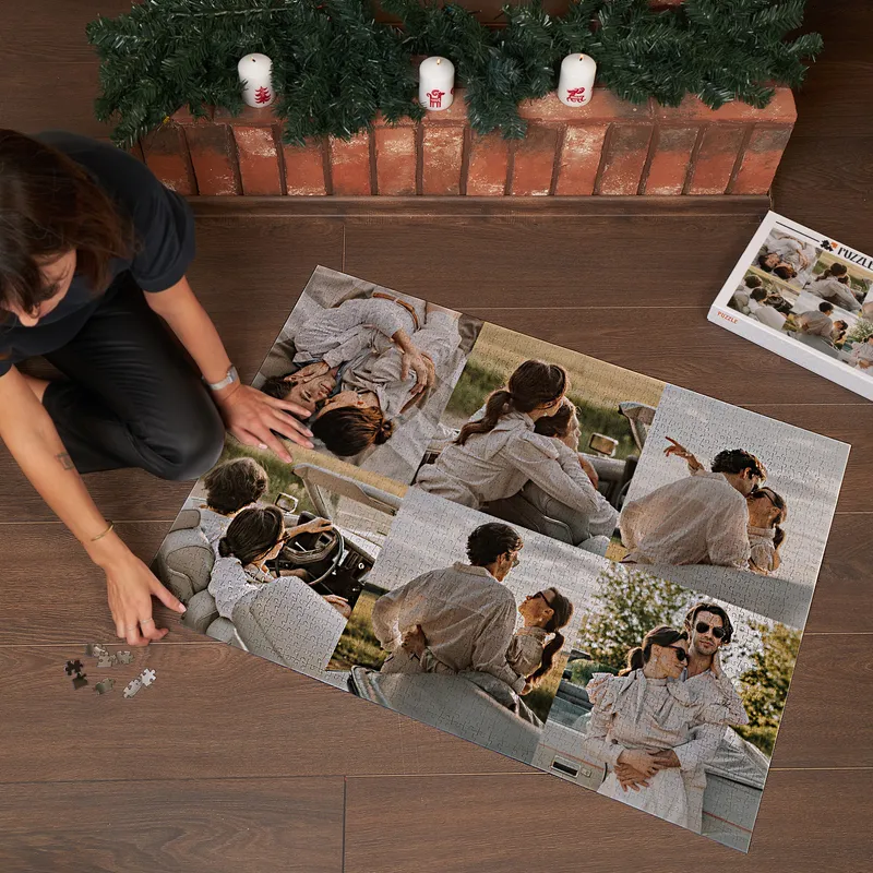 Personalised 2000 Piece Photo Collage Jigsaw Puzzle for Adults and Teens