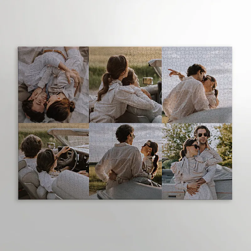 Personalised 2000 Piece Photo Collage Jigsaw Puzzle for Adults and Teens