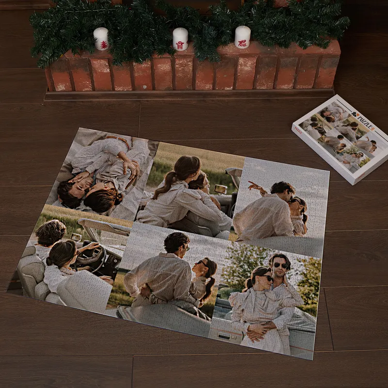 Personalised 2000 Piece Photo Collage Jigsaw Puzzle for Adults and Teens