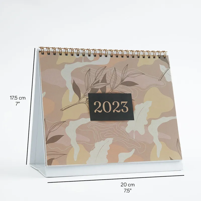 2023 Desk Calendar with Floral Design