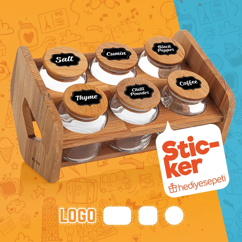 20 Pieces Spice Legumes Jar Label