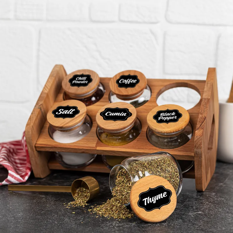 20 Pieces Spice Legumes Jar Label