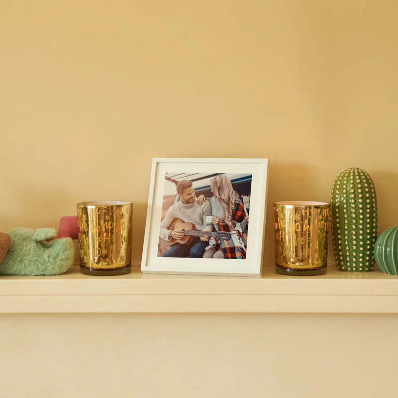 20x20 cm White Photo Sticky Frame