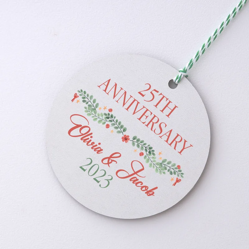 25th Anniversary Christmas Tree Ornament