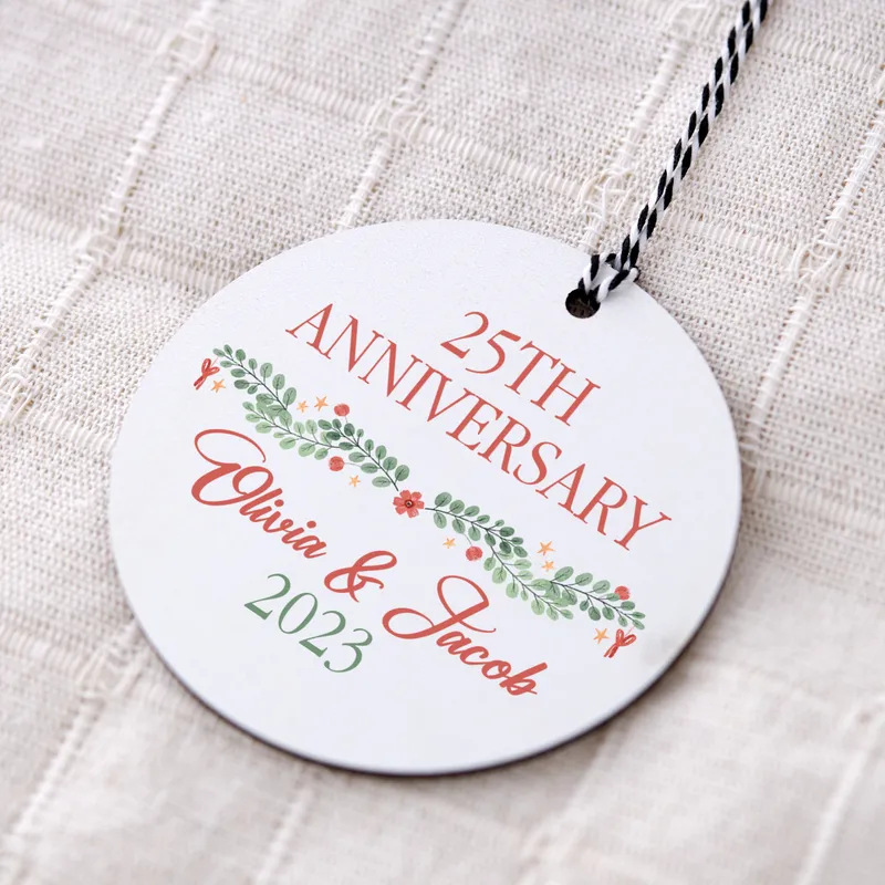 25th Anniversary Christmas Tree Ornament