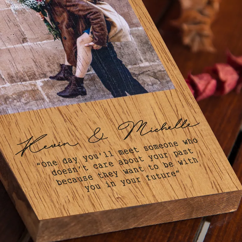 2 Photo Collage Wooden Frame