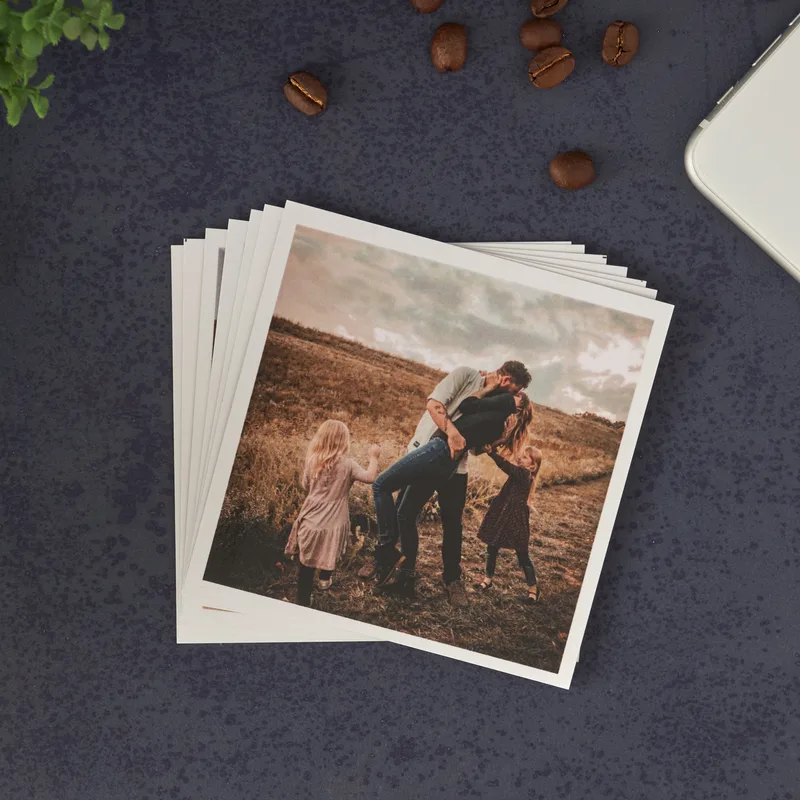 Personalised 4x4 Polaroid Photo Prints - Unique Keepsake Gift