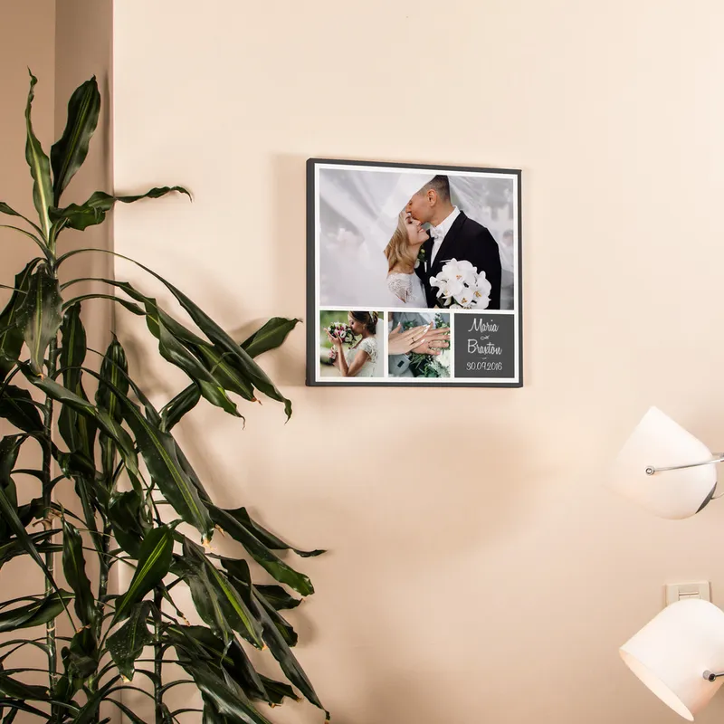 Personalised Collage Canvas with Photos and Name Gift