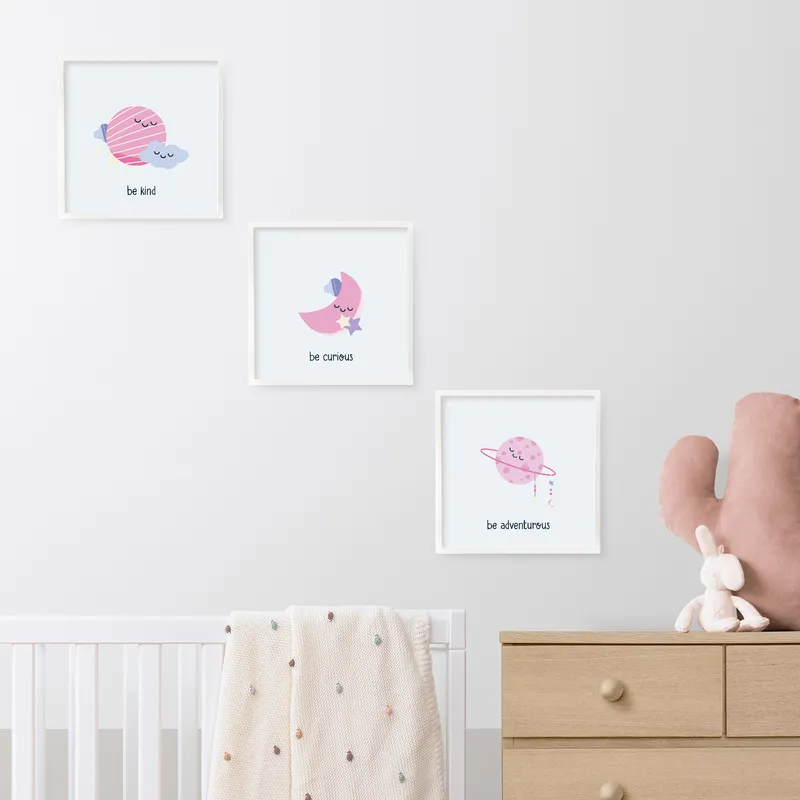 Baby's First Memories Minimalist 3-Piece Photo Frame Set