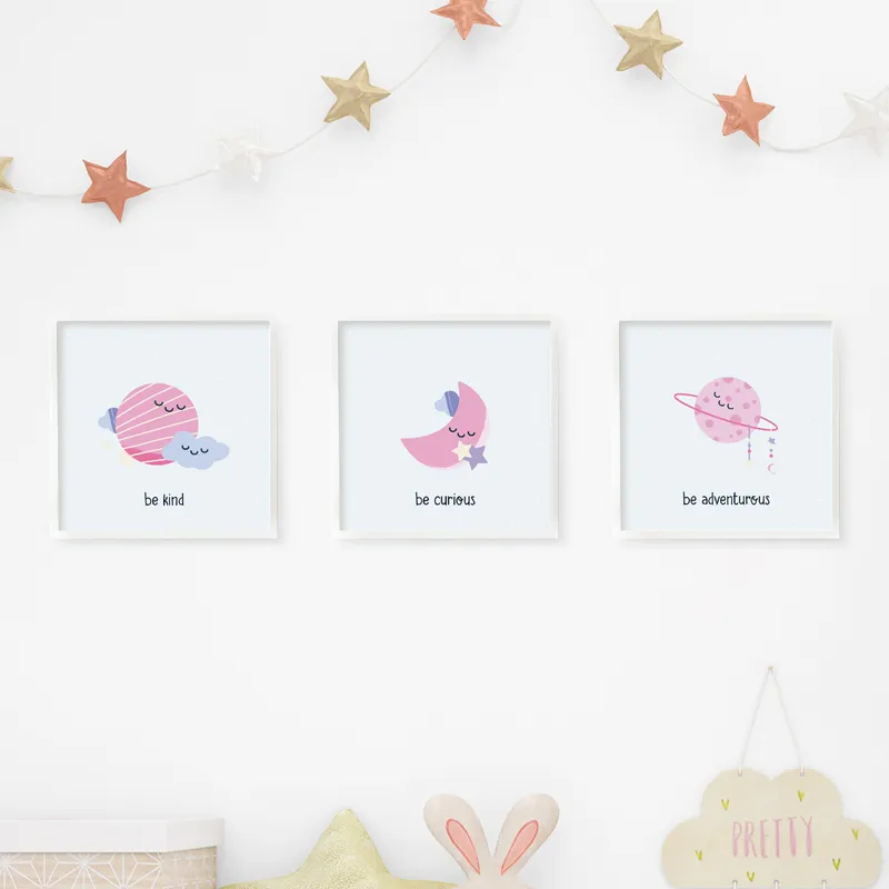 Baby's First Memories Minimalist 3-Piece Photo Frame Set
