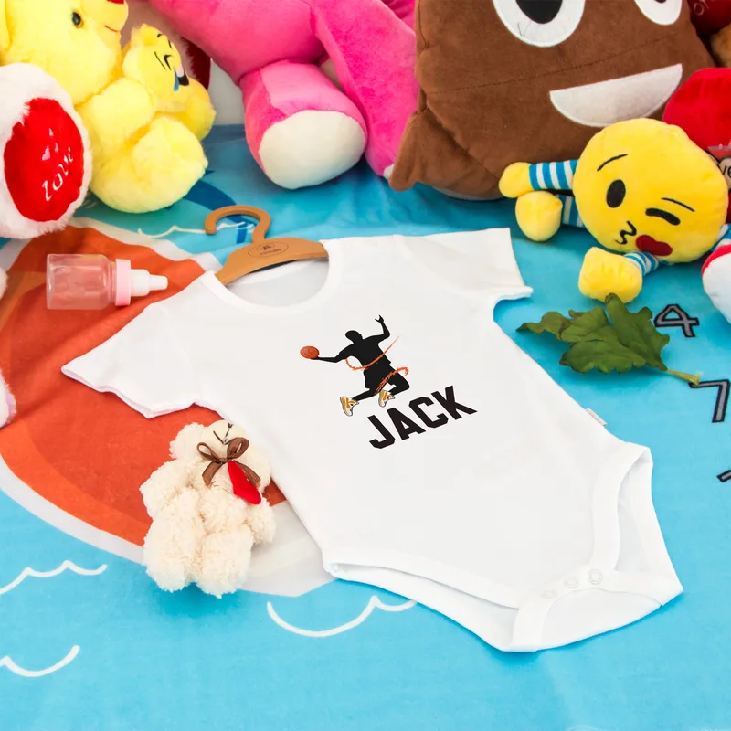 3 Piece Baby Body & Bodysuit with Basketball Design