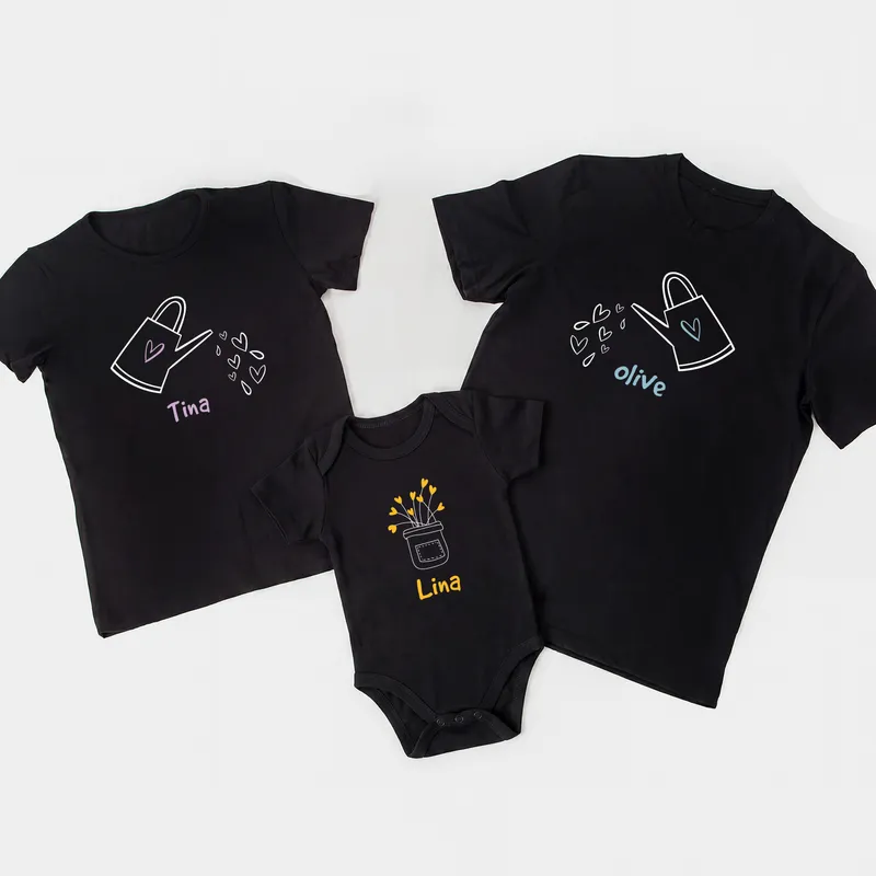 3-Piece Family T-Shirt Baby Body Combination