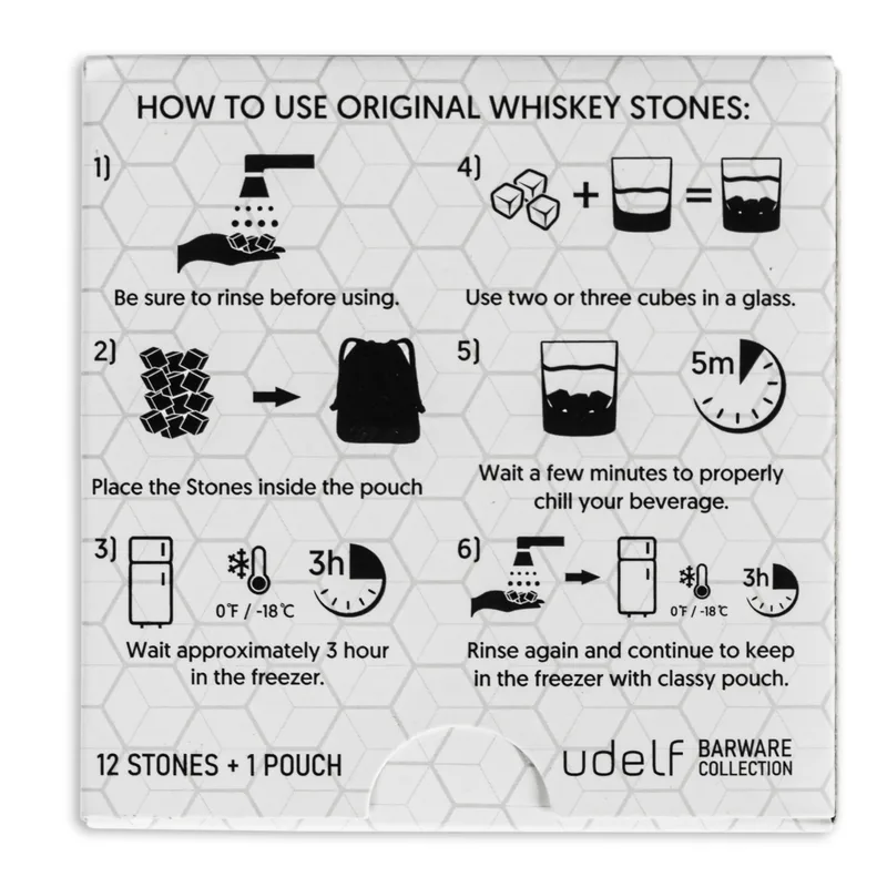 3 x Atlantis 12 pcs Whiskey Stones