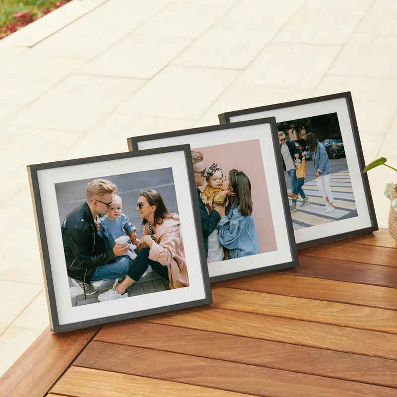 3 x Photo Printed Personalized Sticky Frames
