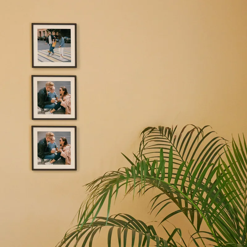 3 x Photo Printed Personalized Sticky Frames