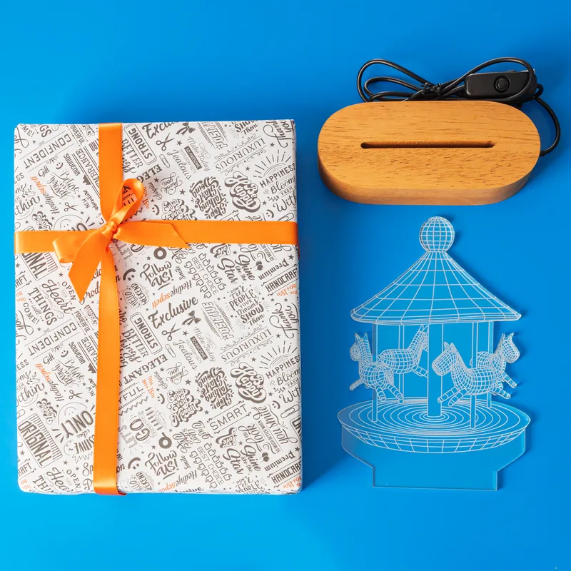 3D Carousel Design LED Lamp